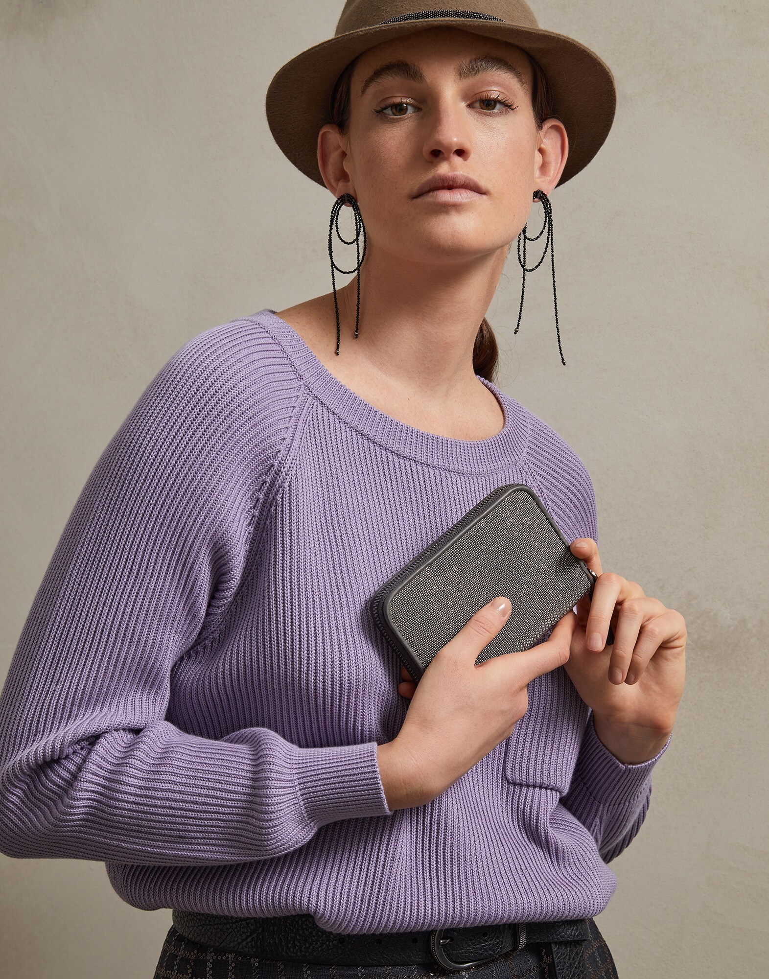 Wallet Dark Grey Woman 3 - Brunello Cucinelli