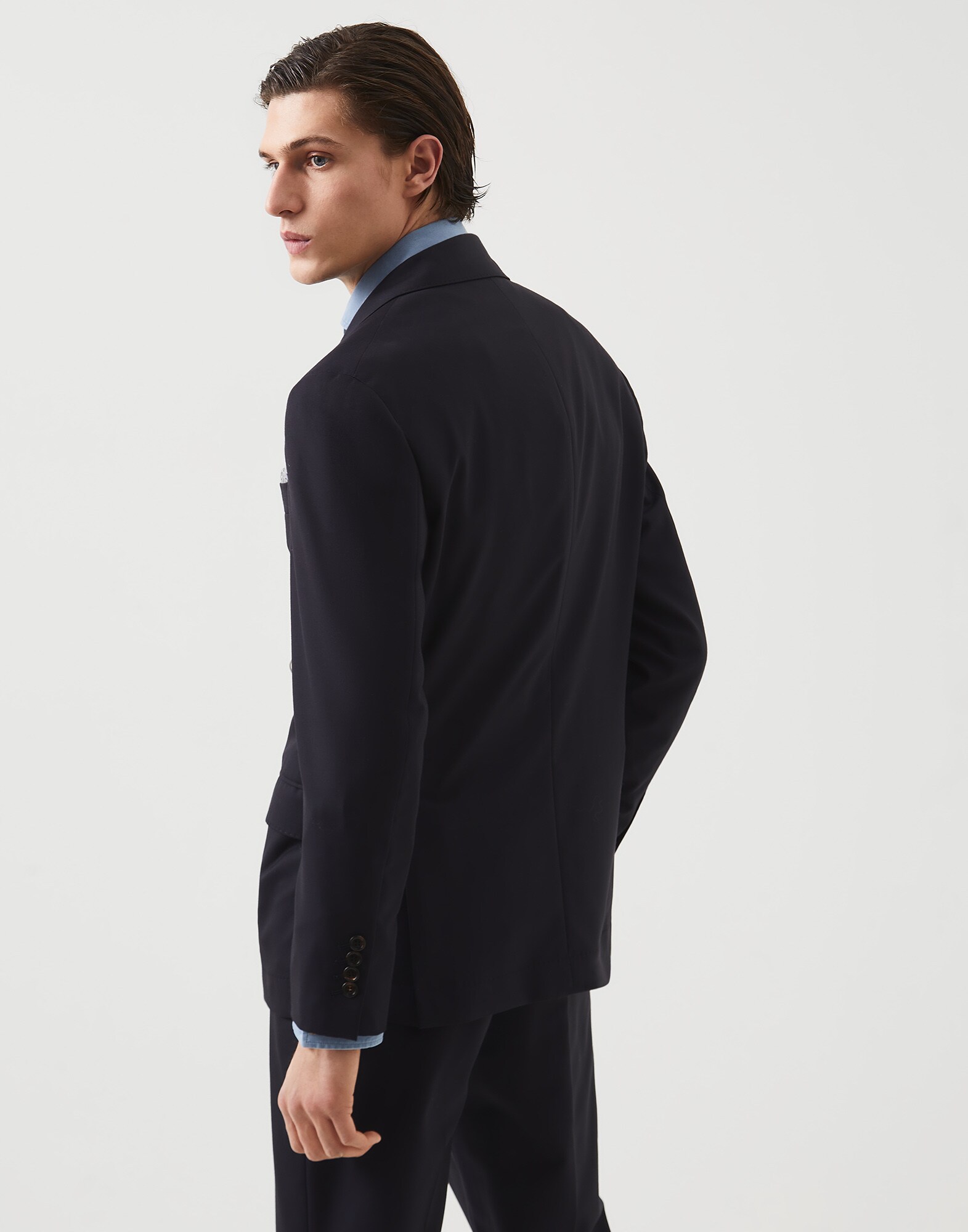 Single Breasted Blazer - Back view