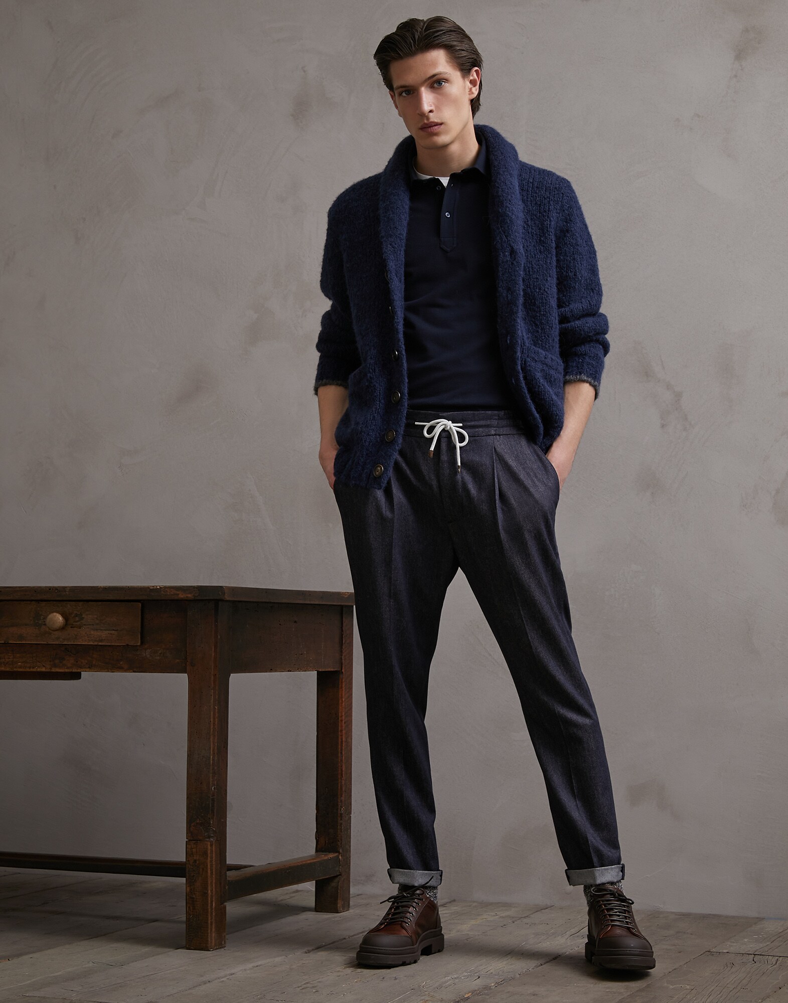 Shawl Collar Cardigan - Look