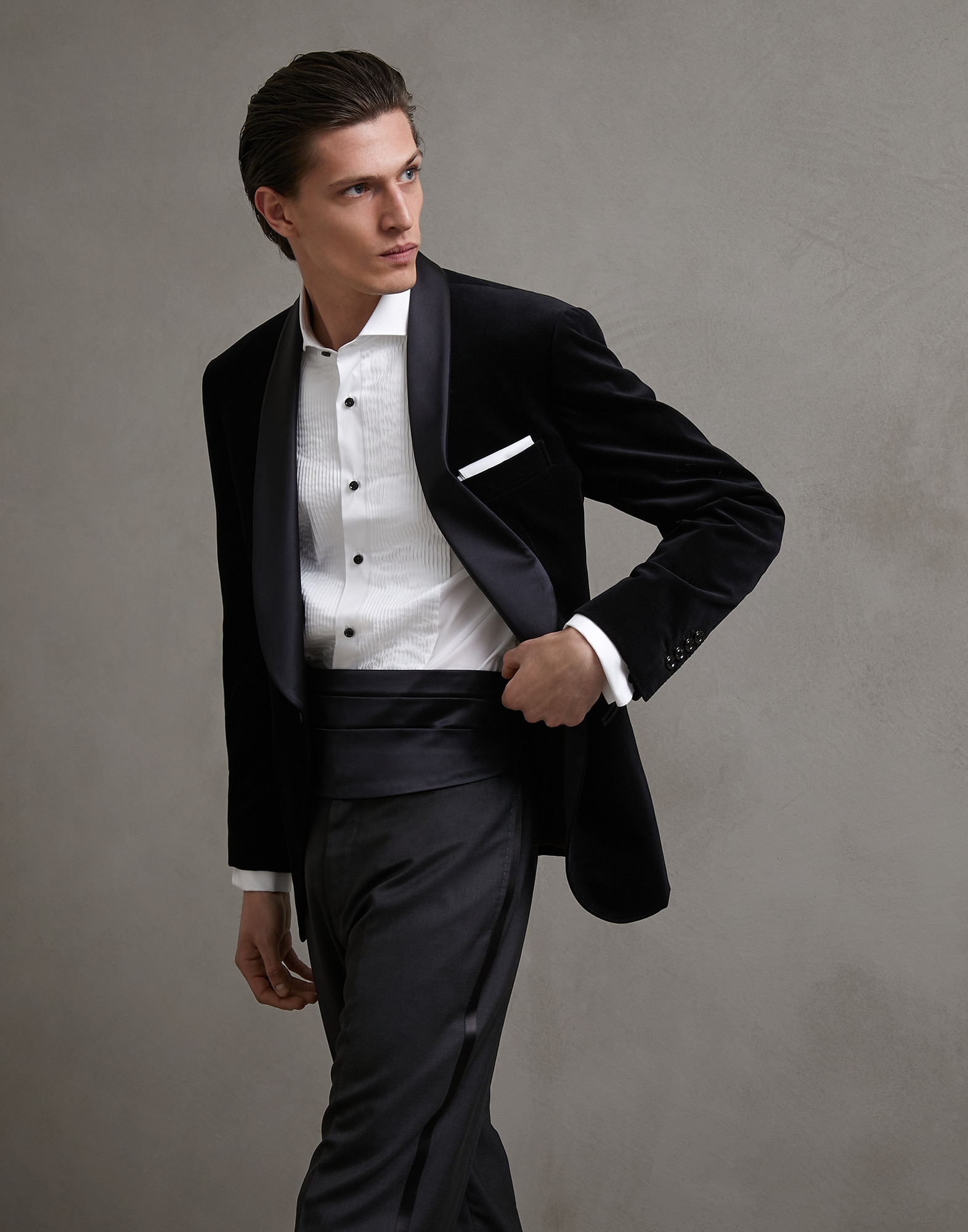 Smoking Jackett Schwarz Herren 4 - Brunello Cucinelli