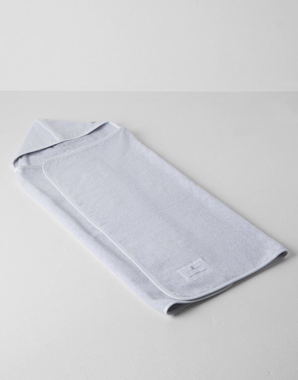 Terrycloth baby towel Grey Little Things - Brunello Cucinelli 