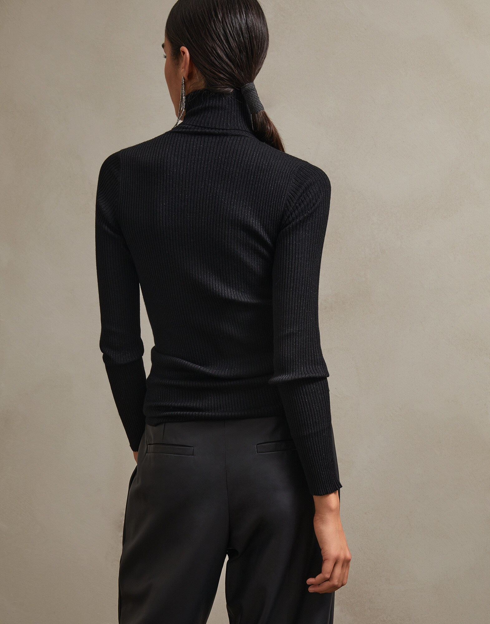 High Neck Sweater - Back