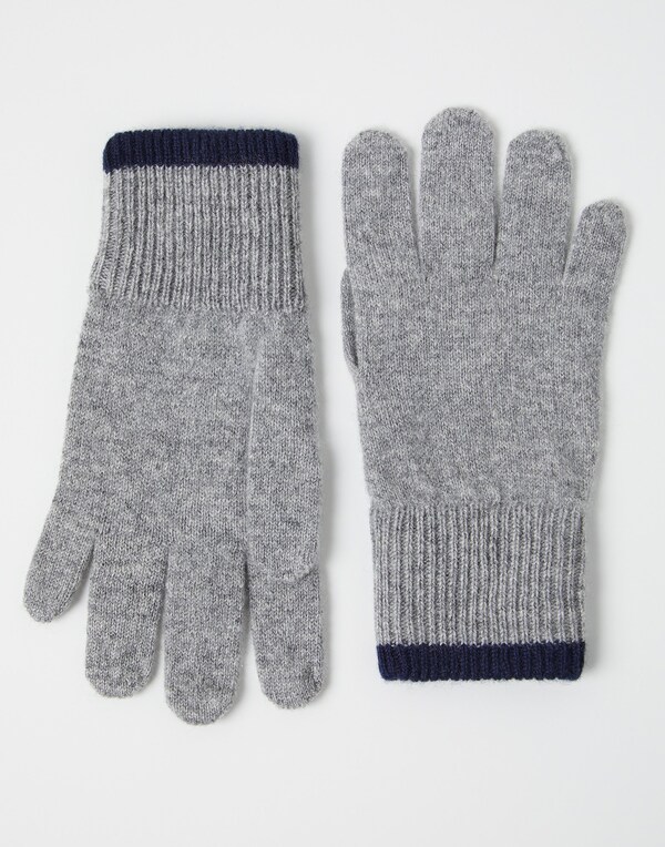 Cashmere gloves Light Grey Boy - Brunello Cucinelli 