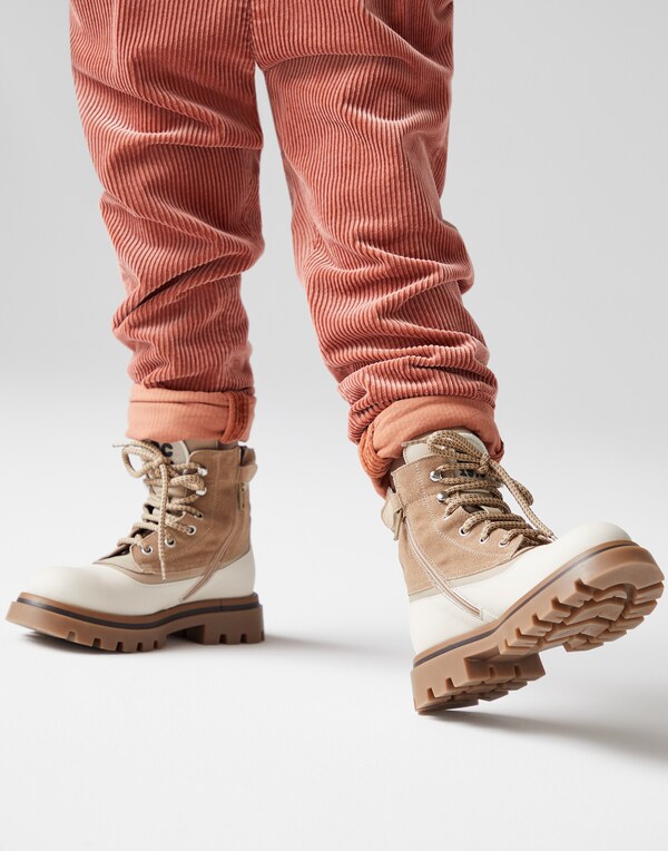Calfskin boots Light Brown Boy - Brunello Cucinelli 