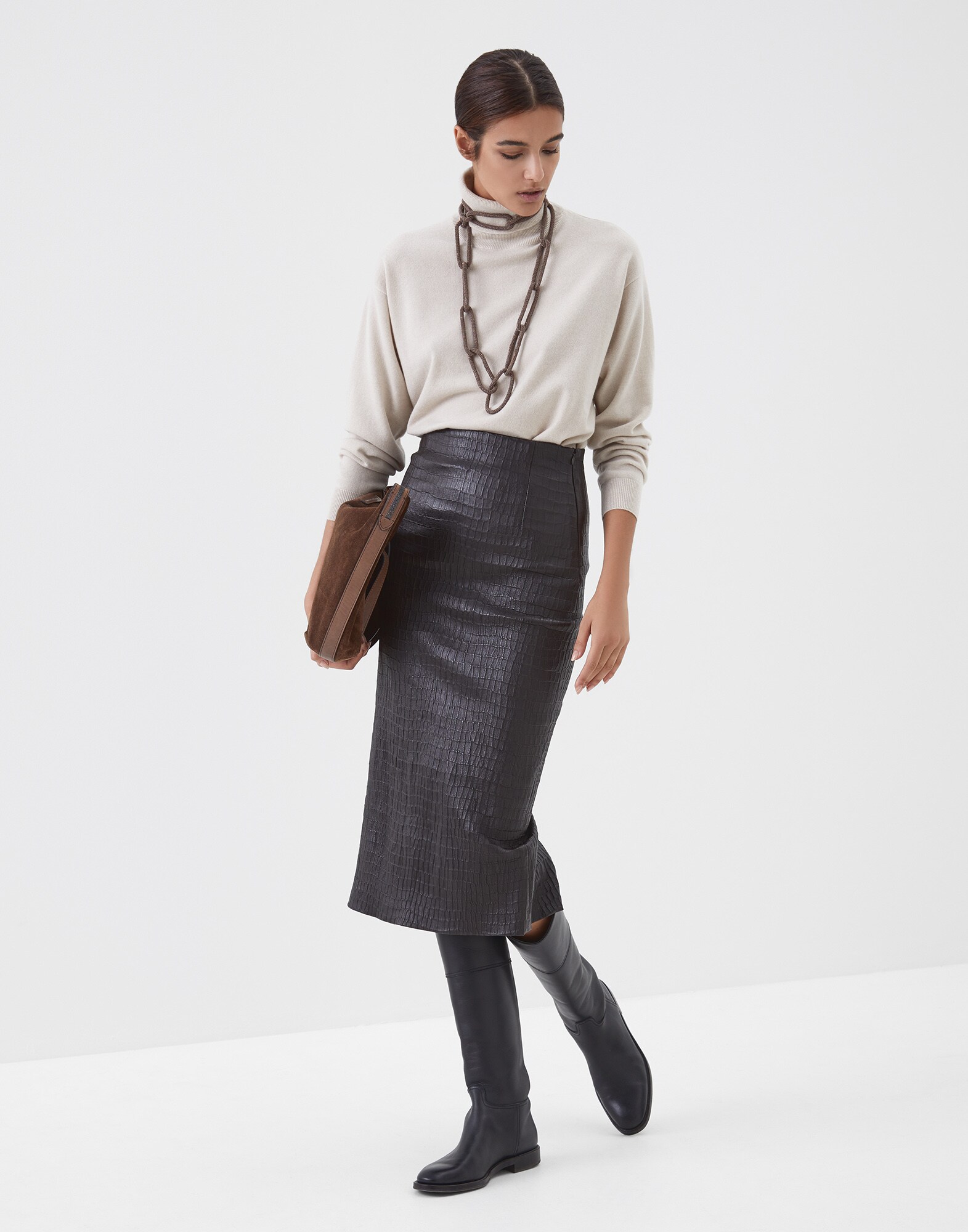 Pull Col Haut - Look