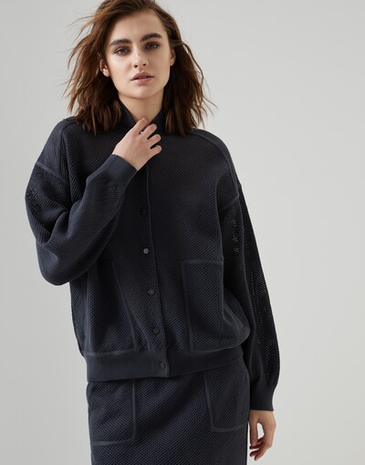 Outerwear-Strickjacke - Vorderansicht