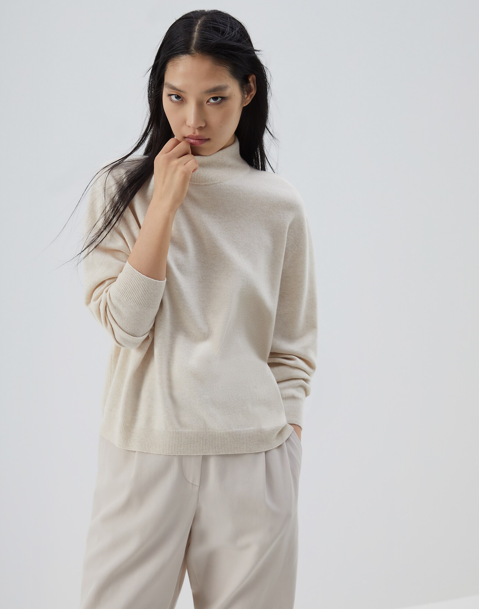 High Neck Sweater - Front