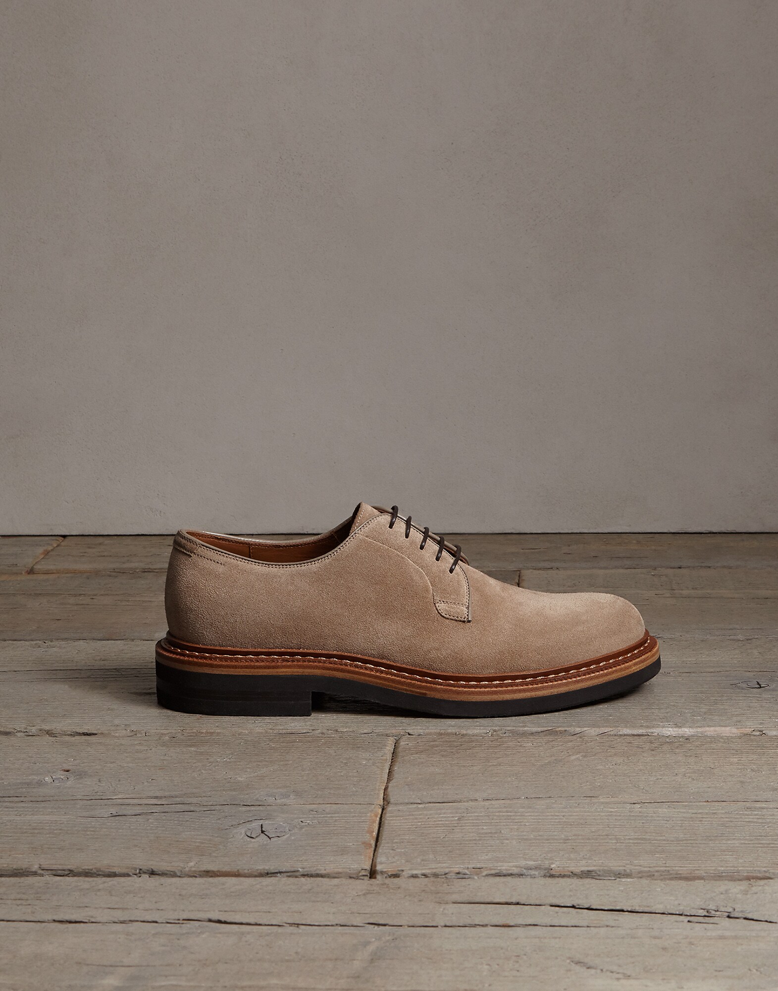 Lace-Ups Dove Grey Man 3 - Brunello Cucinelli